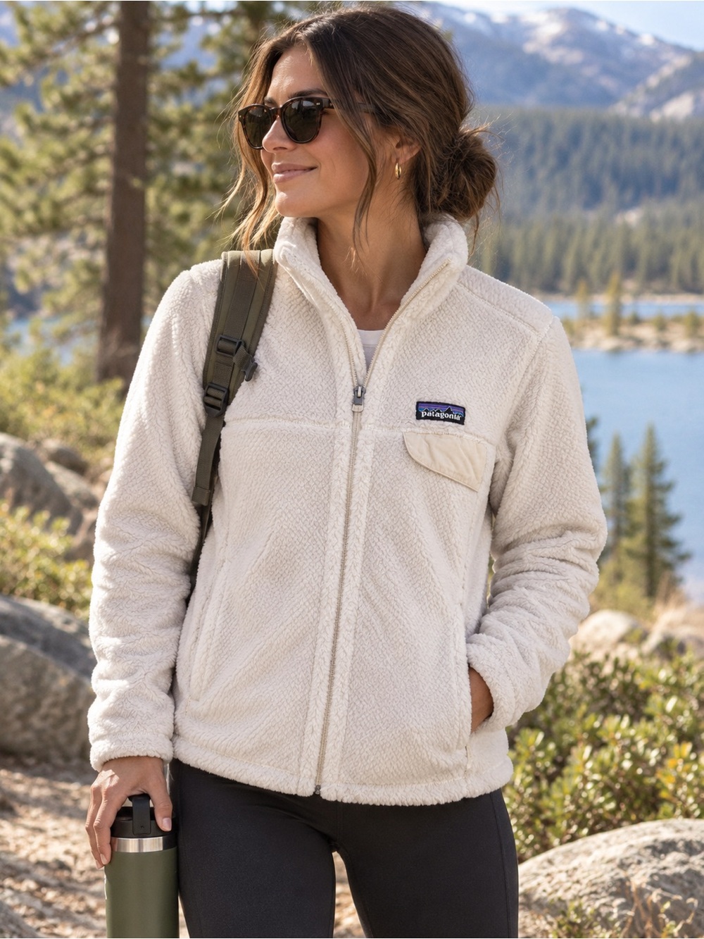 Patagonia ReTool White jacket Medium
